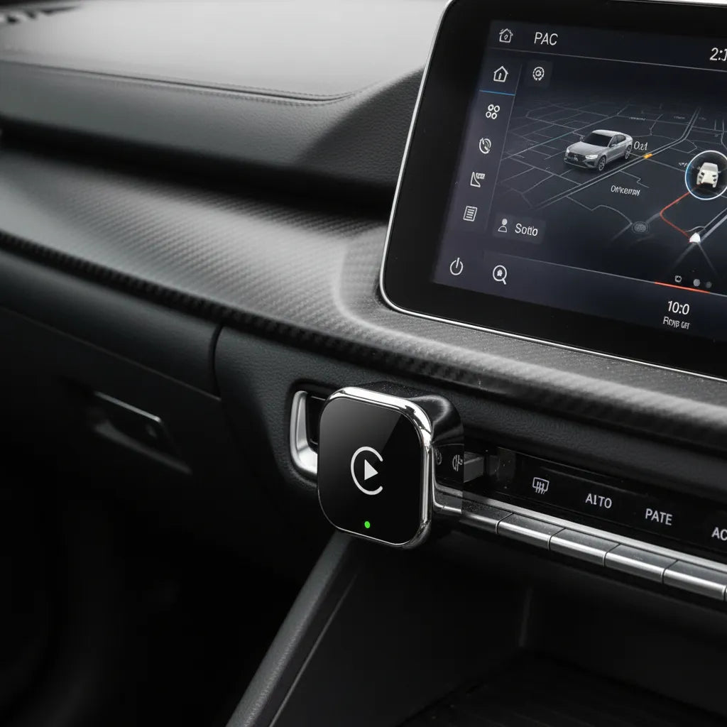 Adaptador Inalámbrico 2 en 1 para CarPlay y Android Auto | Conexión Automática