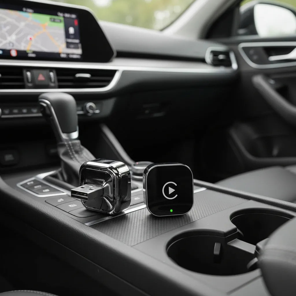 Adaptador Inalámbrico 2 en 1 para CarPlay y Android Auto | Conexión Automática